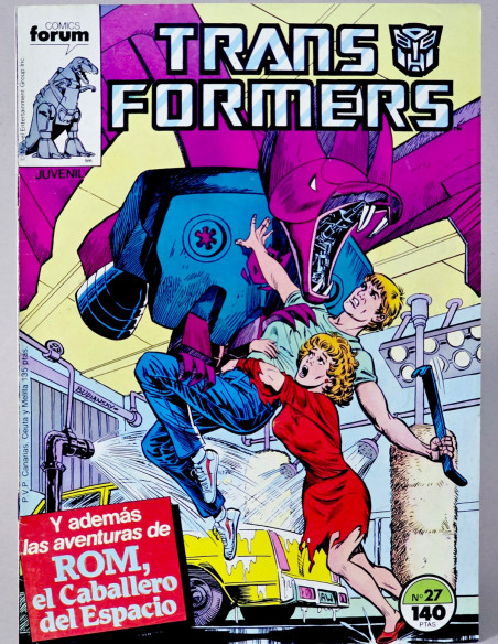 CÓMIC TRANSFORMERS 27 FORUM MARVEL GRAPA MUY BUEN ESTADO