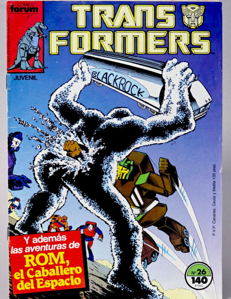 CÓMIC TRANSFORMERS 26 FORUM MARVEL GRAPA MUY BUEN ESTADO