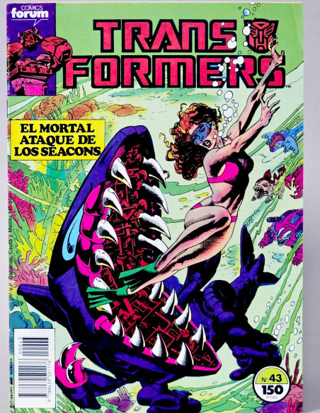 CÓMIC TRANSFORMERS 43 FORUM MARVEL GRAPA MUY BUEN ESTADO