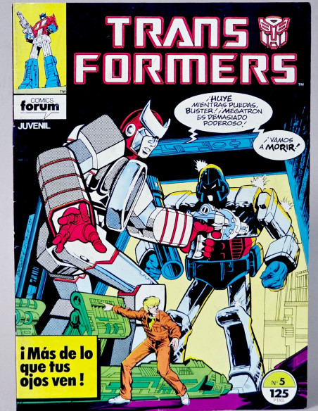 CÓMIC TRANSFORMERS 5 FORUM MARVEL GRAPA MUY BUEN ESTADO