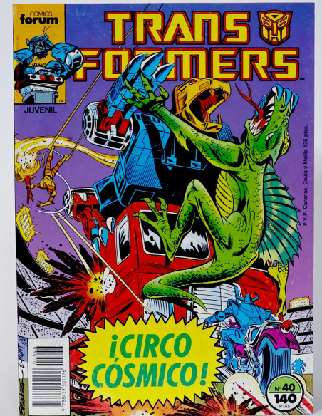 CÓMIC EXCELENTE TRANSFORMERS 40 FORUM MARVEL GRAPA