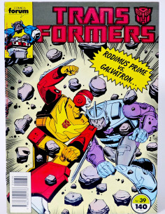 CÓMIC TRANSFORMERS 39 FORUM MARVEL GRAPA CASI EXCELENTE...