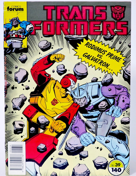 CÓMIC TRANSFORMERS 39 FORUM MARVEL GRAPA CASI EXCELENTE ESTADO