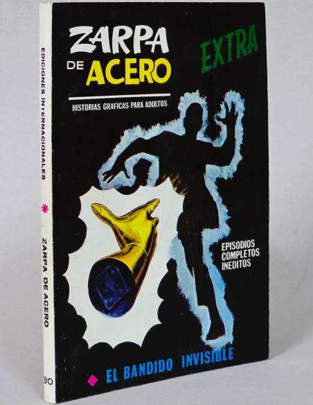 CÓMIC EXCELENTE ZARPA DE ACERO 30 EL BANDIDO INVISIBLE VERTICE MARVEL FLEETWAY TACO