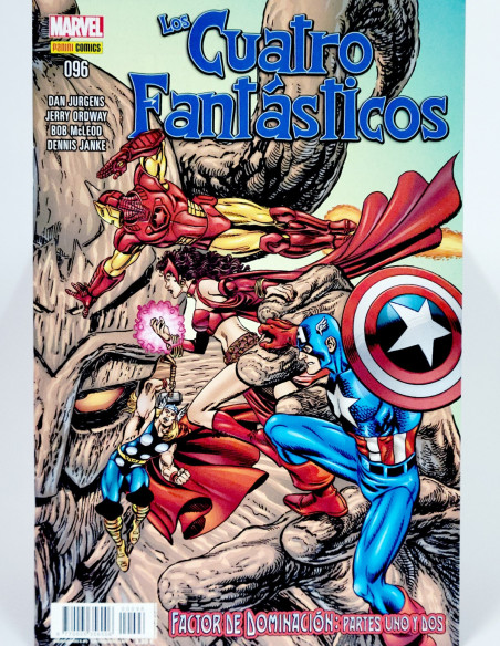 CÓMIC DE KIOSCO LOS 4 CUATRO FANTÁSTICOS 96 FACTOR DE DOMINACION VOL.7 PANINI VOLUMEN MARVEL GRAPA