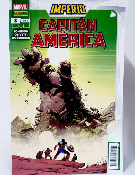 CÓMIC DE KIOSCO IMPERIO CAPITAN AMÉRICA 3 PANINI MARVEL GRAPA
