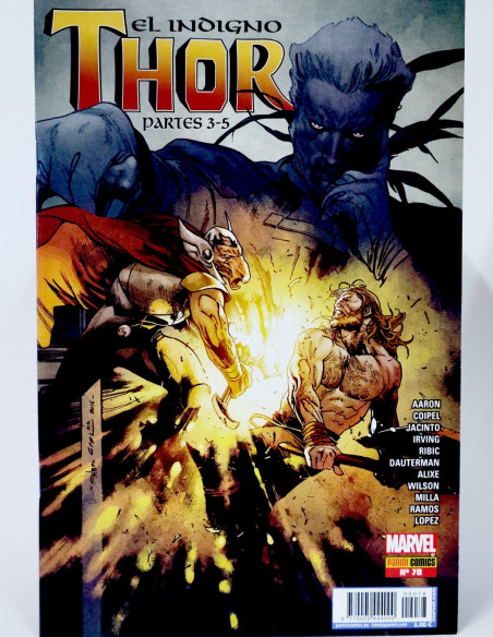 CÓMIC DE KIOSCO EL PODEROSO THOR 78 EL INDIGNÓ PANINI MARVEL GRAPA