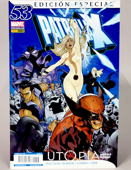 CÓMIC DE KIOSCO PATRULLA X 53 UTOPIA EDICIÓN ESPECIAL VOL.3 PANINI VOLUMEN MARVEL GRAPA