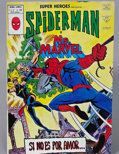 CÓMIC SUPER HEROES 89 SPIDERMAN Y MS MARVEL VOL.2 VERTICE VOLUMEN BUEN ESTADO