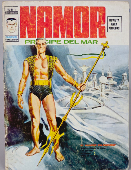 CÓMIC NAMOR 1 EL PRÍNCIPE ENLOQUECIDO VOL.2 VERTICE MARVEL VOLUMEN NORMAL ESTADO
