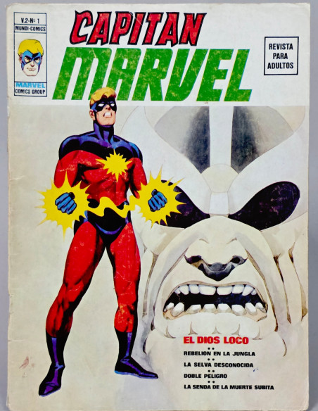 CÓMIC CAPITAN MARVEL 1 EL DIOS LOCO VOL.2 VERTICE VOLUMEN BUEN ESTADO