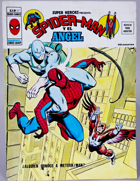CÓMIC SUPER HÉROES 27 SPIDERMAN Y EL ÁNGEL VOL.2 VERTICE MARVEL VOLUMEN MUY BUEN ESTADO