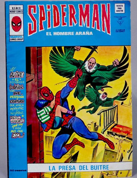 CÓMIC SPIDERMAN 31 LA PRESA DEL BUITRE VOL.3 VERTICE MARVEL (SPIDER-MAN) VOLUMEN MUY BUEN ESTADO