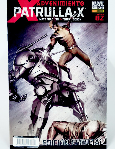 CÓMIC DE KIOSCO PATRULLA X ADVENIMIENTO 61 VOL.3 EDICIÓN ESPECIAL PANINI MARVEL VOLUMEN GRAPA