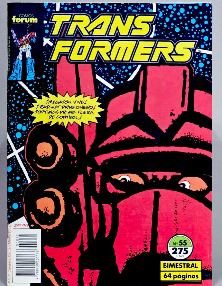 CÓMIC TRANSFORMERS 55 FORUM MARVEL GRAPA EXCELENTE ESTADO