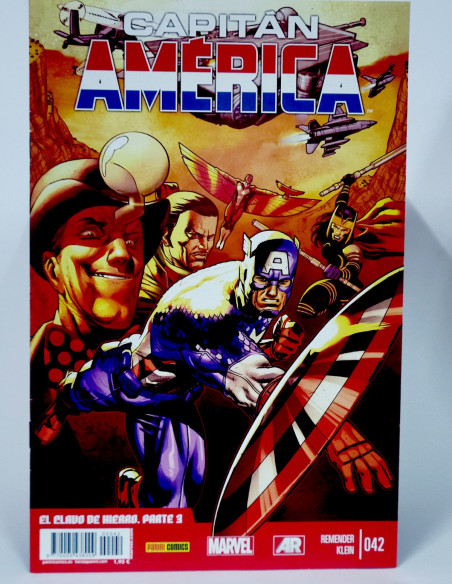 CÓMIC LA EDAD HEROICA CAPITAN AMÉRICA 42 VOL.8 PANINI MARVEL VOLUMEN GRAPA DE KIOSCO