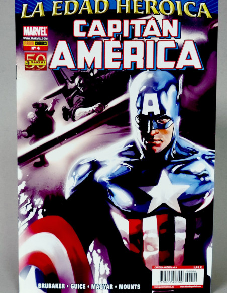 CÓMIC LA EDAD HEROICA CAPITAN AMÉRICA 4 VOL.8 PANINI MARVEL VOLUMEN GRAPA DE KIOSCO