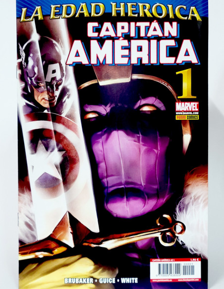 CÓMIC LA EDAD HEROICA CAPITAN AMÉRICA 1 VOL.8 PANINI MARVEL VOLUMEN GRAPA DE KIOSCO