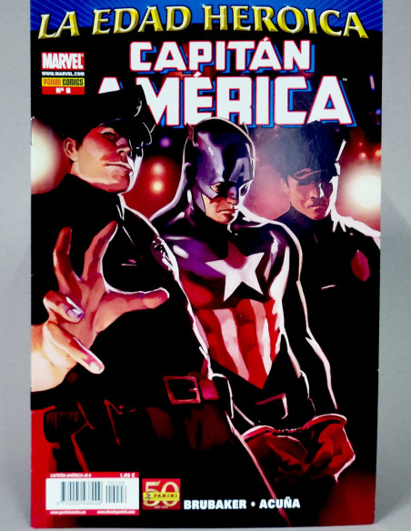 CÓMIC LA EDAD HEROICA CAPITAN AMÉRICA 6 VOL.8 PANINI MARVEL VOLUMEN GRAPA DE KIOSCO