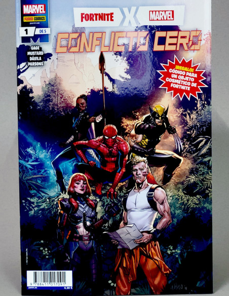 CÓMIC FORTNITE MARVEL CONFLICTO CERO 1 PANINI MARVEL GRAPA DE KIOSCO