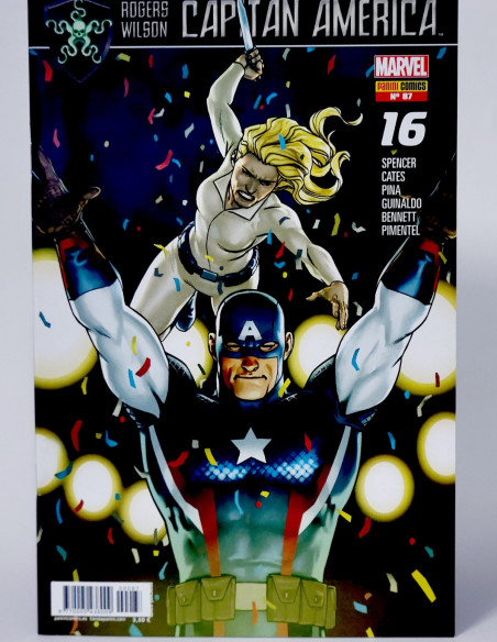 CÓMIC CAPITAN AMÉRICA 87 ROGERS WILSON VOL.8 PANINI MARVEL VOLUMEN GRAPA DE KIOSCO