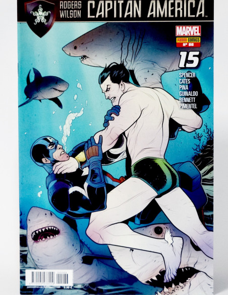 CÓMIC CAPITAN AMÉRICA 86 ROGERS WILSON VOL.8 PANINI MARVEL VOLUMEN GRAPA DE KIOSCO