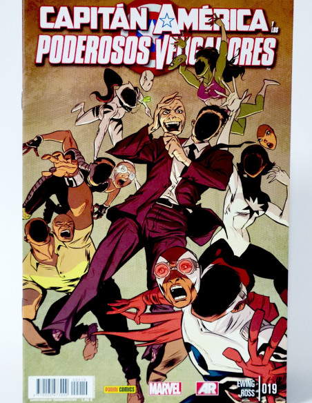 CÓMIC CAPITAN AMÉRICA PODEROSOS VENGADORES 19 AXIS PANINI MARVEL GRAPA DE KIOSCO