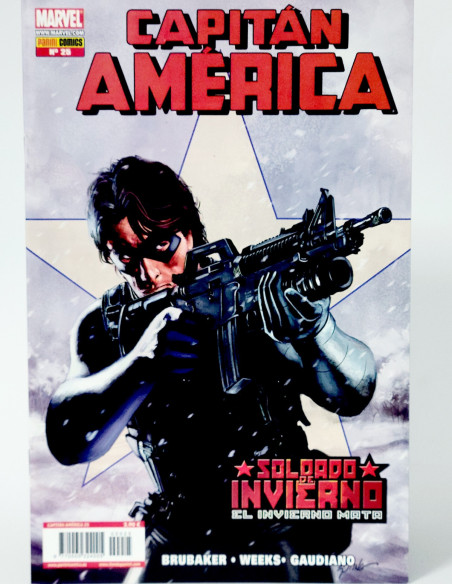 CÓMIC CAPITAN AMÉRICA 25 SOLDADO DE INVIERNO VOL.7 PANINI MARVEL VOLUMEN GRAPA DE KIOSCO