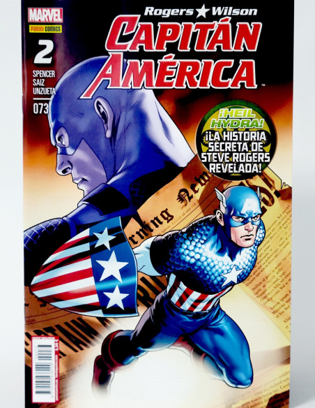 CÓMIC CAPITAN AMÉRICA 73 ROGERS WILSON VOL.8 PANINI MARVEL VOLUMEN GRAPA DE KIOSCO