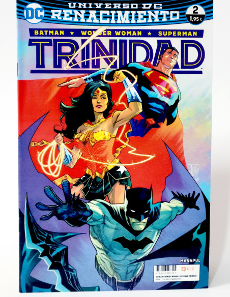 CÓMIC UNIVERSO DC RENACIMIENTO TRINIDAD 2 BATMAN WONDER WOMAN SUPERMAN DC ECC GRAPA DE KIOSCO