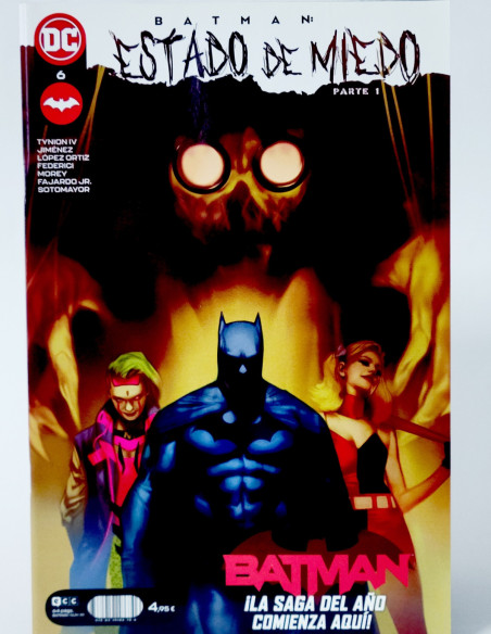 CÓMIC BATMAN 6 ESTADO DE MIEDO 119 DC ECC GRAPA DE KIOSCO