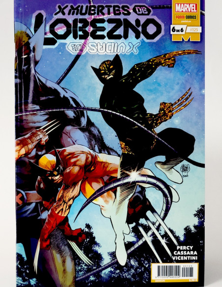 CÓMIC X MUERTES DE LOBEZNO 125 SALVAJE VOL.5 PANINI 6 MARVEL VOLUMEN GRAPA DE KIOSCO