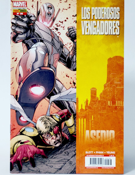 CÓMIC LOS PODEROSOS VENGADORES 36 ASEDIÓ PANINI MARVEL GRAPA DE KIOSCO