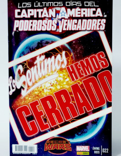 CÓMIC CAPITAN AMÉRICA PODEROSOS VENGADORES 22 AXIS PANINI...