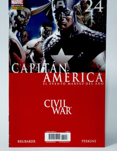 CÓMIC CAPITAN AMÉRICA CIVIL WAR 24 VOL.7 PANINI VOLUMEN...