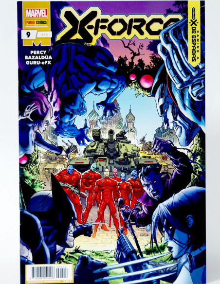 CÓMIC X-FORCE 14 LA ESPADA CEREBRO PANINI VOLUMEN MARVEL 9 GRAPA DE KIOSCO