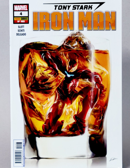 CÓMIC INVENCIBLE IRON MAN 103 TONY STARK VOL.2 PANINI VOLUMEN MARVEL 4 GRAPA DE KIOSCO