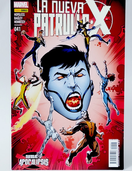CÓMIC LA NUEVA PATRULLA X 41 GUERRAS DE APOCALIPSIS PANINI MARVEL GRAPA DE KIOSCO