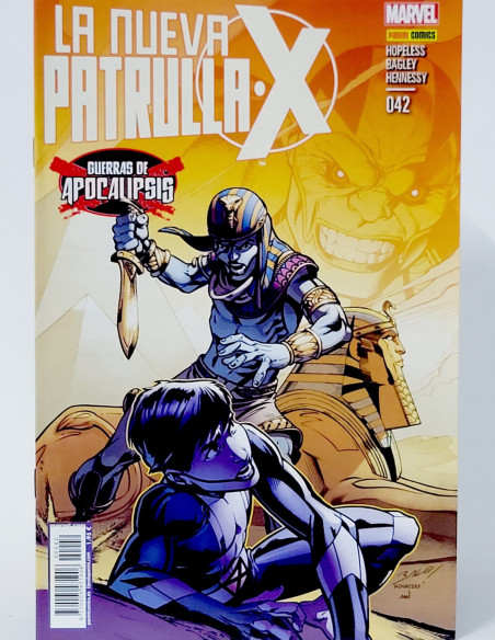 CÓMIC LA NUEVA PATRULLA X 42 GUERRAS DE APOCALIPSIS PANINI MARVEL GRAPA DE KIOSCO