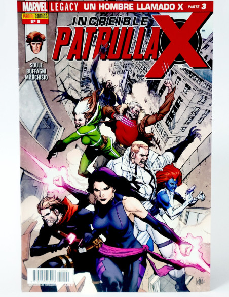 CÓMIC INCREÍBLE PATRULLA -X 9 PANINI MARVEL GRAPA DE KIOSCO