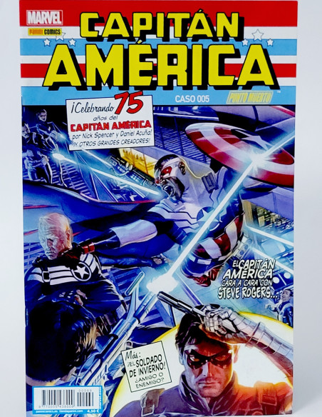 CÓMIC CAPITAN AMÉRICA 69 PUNTO MUERTO VOL.8 PANINI MARVEL VOLUMEN GRAPA DE KIOSCO