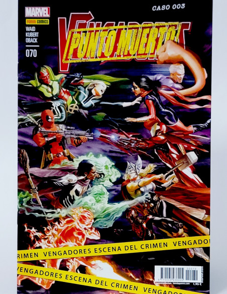 CÓMIC VENGADORES 70 PUNTO MUERTO PANINI MARVEL VOLUMEN GRAPA DE KIOSCO