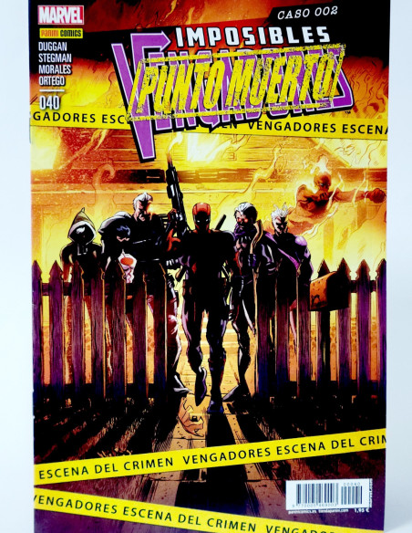 CÓMIC IMPOSIBLES VENGADORES 40 PUNTO MUERTO PANINI MARVEL VOLUMEN GRAPA DE KIOSCO
