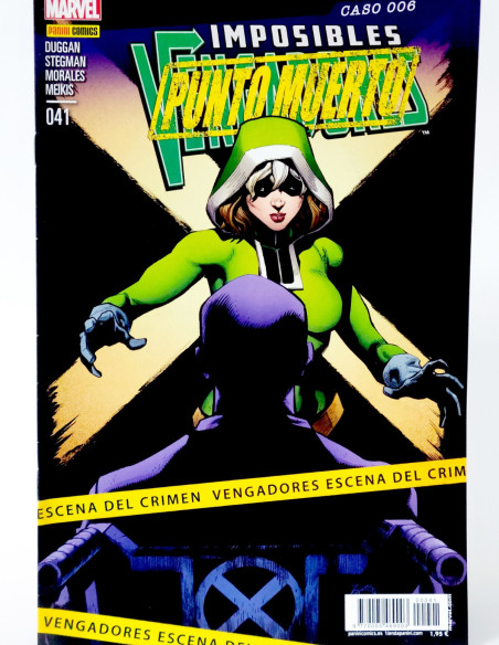 CÓMIC IMPOSIBLES VENGADORES 41 PUNTO MUERTO ALFA PANINI MARVEL VOLUMEN GRAPA DE KIOSCO