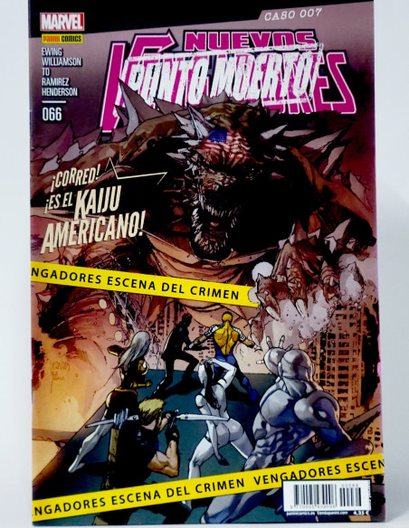 CÓMIC NUEVOS VENGADORES 66 PUNTO MUERTO ALFA PANINI MARVEL VOLUMEN GRAPA DE KIOSCO