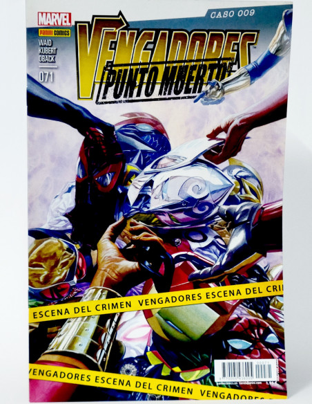 CÓMIC VENGADORES 71 PUNTO MUERTO CASO 009 PANINI MARVEL VOLUMEN GRAPA DE KIOSCO