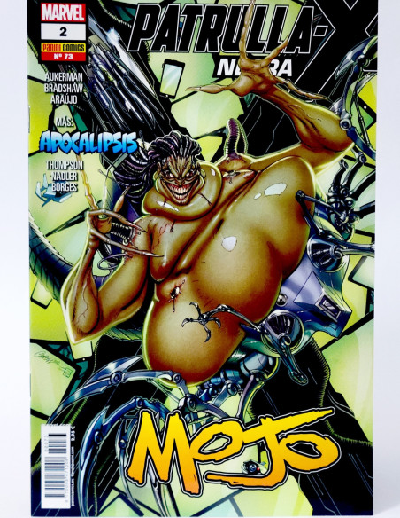CÓMIC PATRULLA-X NEGRA 73 MOJO PANINI MARVEL 2 GRAPA DE KIOSCO