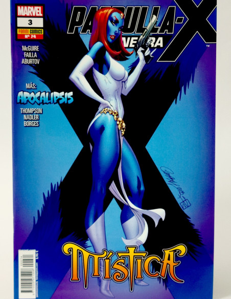 CÓMIC PATRULLA-X NEGRA 74 MÍSTICA PANINI MARVEL 5 GRAPA DE KIOSCO