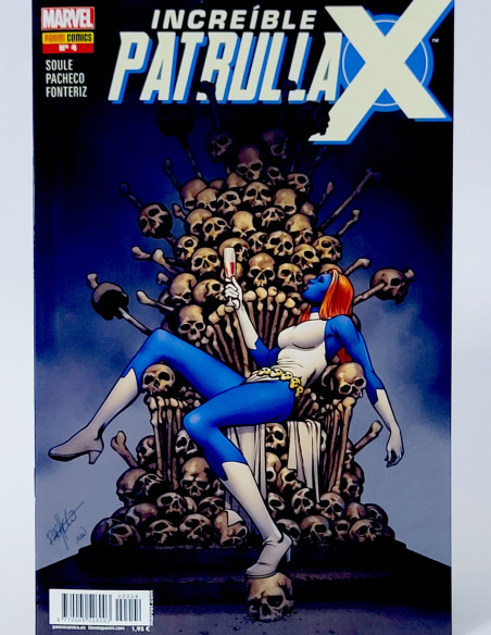 CÓMIC INCREÍBLE PATRULLA-X 4 PANINI MARVEL GRAPA DE KIOSCO