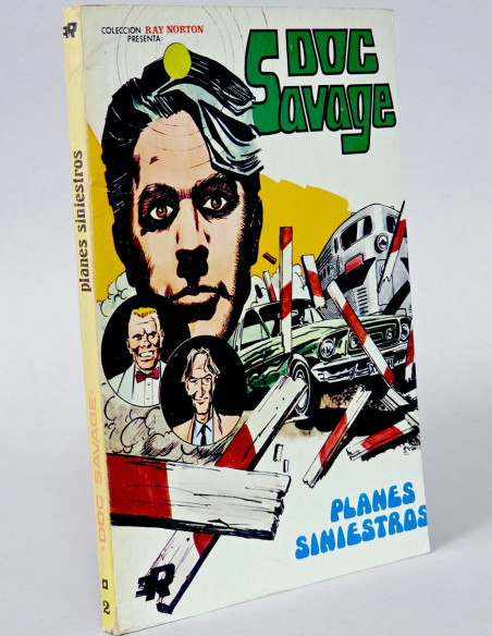 CÓMIC DOC SALVAJE 2 PLANES SINIESTROS EDITORIAL ROLLAN CANTO DESCOLORIDO BUEN ESTADO